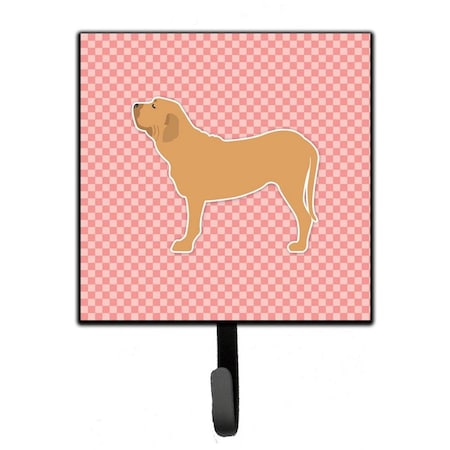 Carolines Treasures Fila Brasileiro Checkerboard Pink Leash or Key Holder BB3679SH4